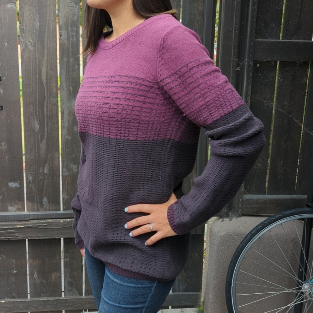 prAna Women's Mallorey Sweater, Deep Plum, Size L
